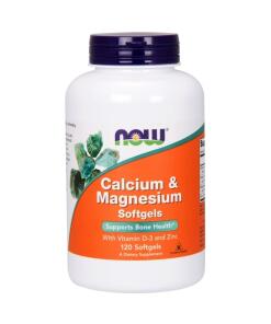 Calcium & Magnesium med Vitamin D og Zink - 120 softgels