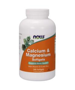 Calcium & Magnesium med Vitamin D og Zink - 240 softgels
