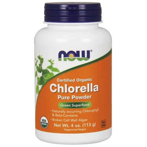 Økologisk rent chlorellapulver - 113 g