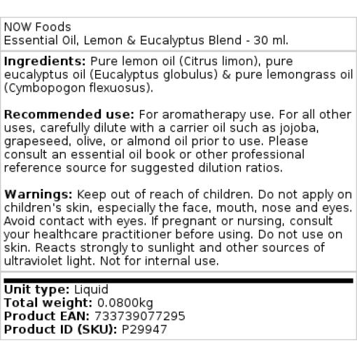 citron og eukalyptus - 30 ml