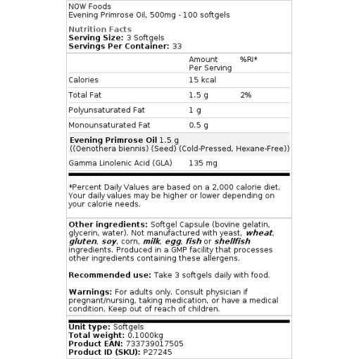 500 mg - 100 bløde kapsler