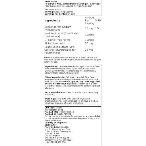 100mg dobbelt styrke - 60 kapsler