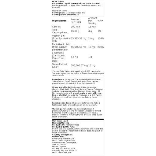 1000 mg med citrus smag - 473 ml