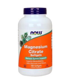 Magnesiumcitrat softgels - 180 kapsler