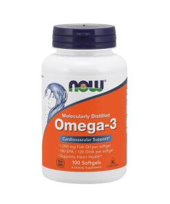 Omega-3 Molekylært destilleret - 100 bløde kapsler