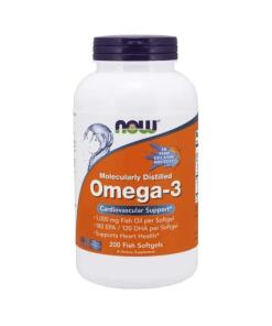 Omega-3 Molekylært Destilleret - 200 Fiskeolie Softgels
