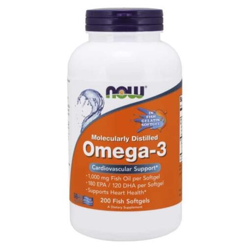 Omega-3 Molekylært Destilleret - 200 Fiskeolie Softgels