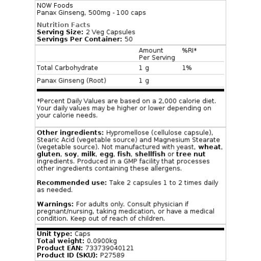 500 mg - 100 kapsler