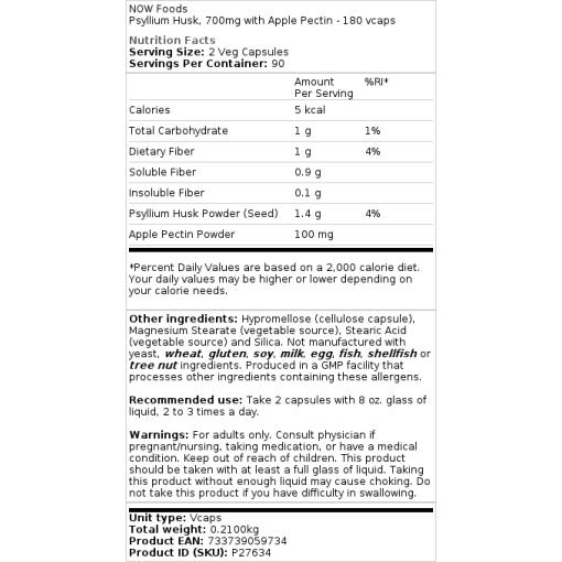700 mg - 180 kapsler