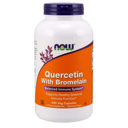 Quercetin med bromelain - 240 veganske kapsler