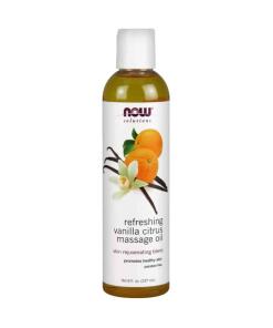 Opfriskende Vanilje-Citrus Massageolie - 237 ml