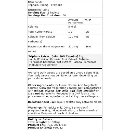 500 mg - 120 tabletter