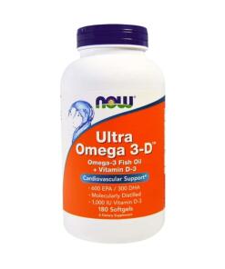 Ultra Omega 3-D med D3-vitamin - 180 softgels