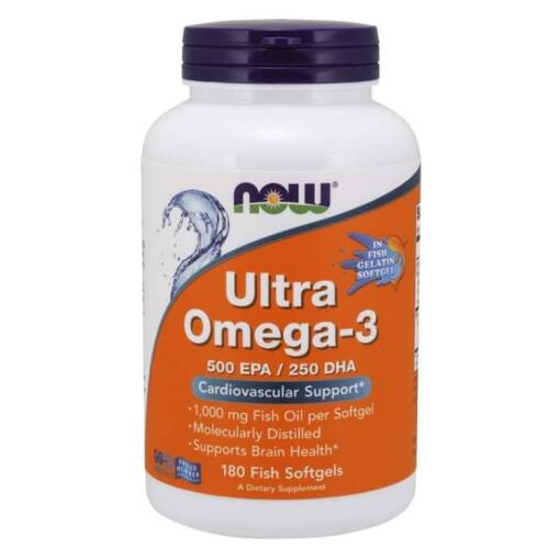 Ultra Omega-3 (i fiskegelatine softgels) - 180 fiskeolie softgels