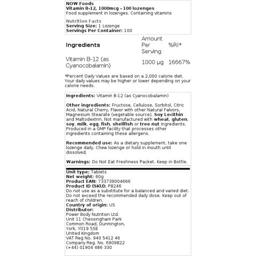 2000 mcg - 100 sugetabletter