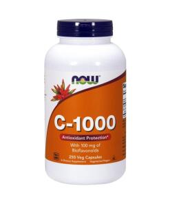 Vitamin C-1000 med 100 mg bioflavonoider - 250 kapsler