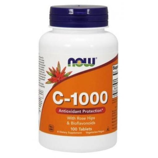 Vitamin C-1000 med hyben og bioflavonoider - 100 tabletter