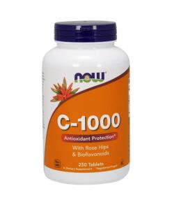 Vitamin C-1000 med hyben og bioflavonoider - 250 tabletter