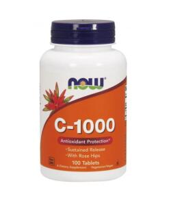 C-vitamin C-1000 med hyben - Langsom frigivelse - 250 tabletter