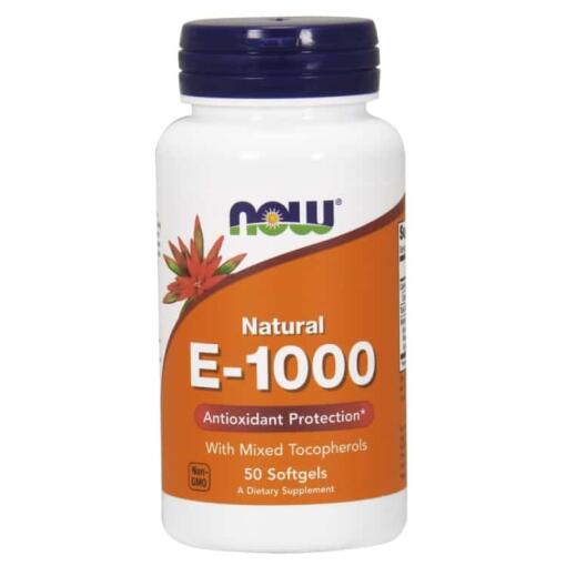 Vitamin E-1000 - Naturligt (blandede tocopheroler) - 50 softgels