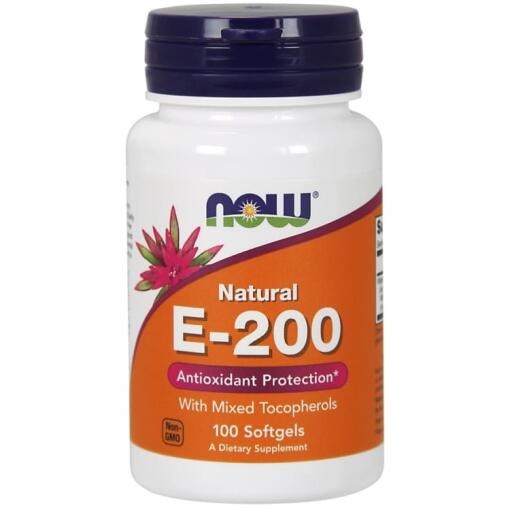 Vitamin E-200 - Naturligt (blandede tocopheroler) - 100 softgels