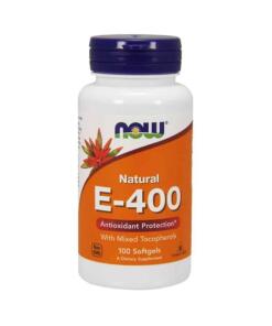 Vitamin E-400 - Naturligt (blandede tocopheroler) - 100 softgels