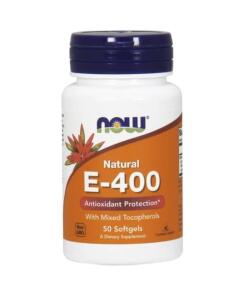 Vitamin E-400 - Naturligt (blandede tocopheroler) - 50 softgels