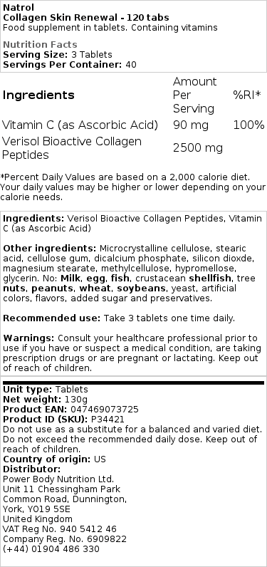 Obnova pleti s kolagenem - 120 tablet - Obrázek 2