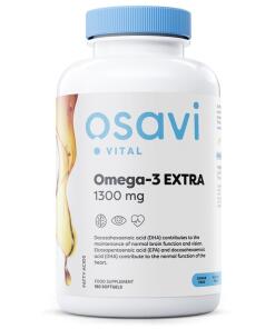 Omega-3 Ekstra - 1300 mg (Citron) - 180 bløde kapsler