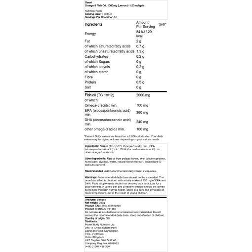 1000 mg (citron) - 60 bløde kapsler