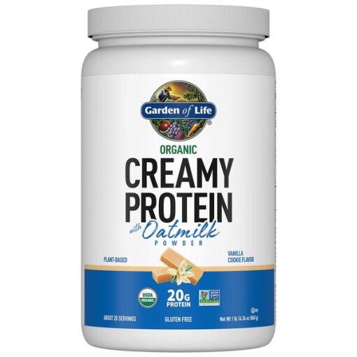 Økologisk cremet protein med havremælk