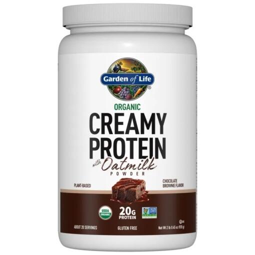 Økologisk cremet protein med havremælk