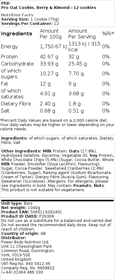 bær og mandler - 12 cookies