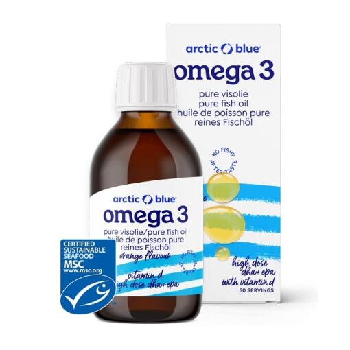 Ren fiskeolie højdosis DHA + EPA med D-vitamin