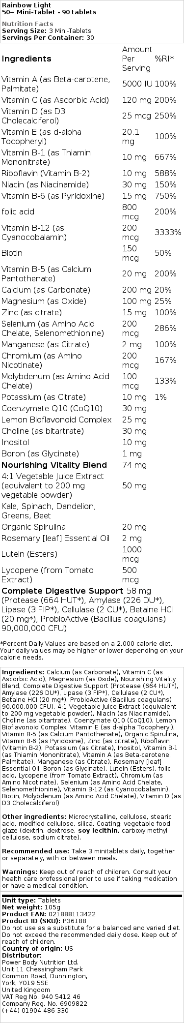 50+ mini-tablety - 90 tablet - Obrázek 2