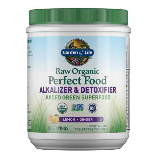 Rå økologisk Perfect Food Alkalizer & Detoxifier