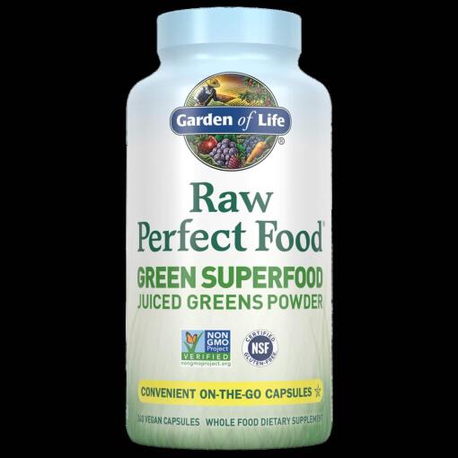 Rå Perfekt Mad Grøn Superfood 240 kapsler