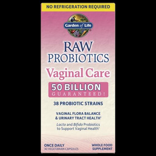 Rå Probiotika Vaginalpleje (holdbar) - 30 kapsler