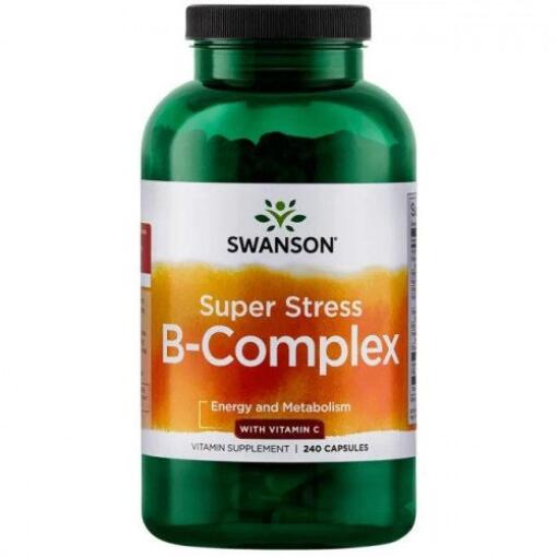 Super Stress B-kompleks med C-vitamin - 240 kapsler