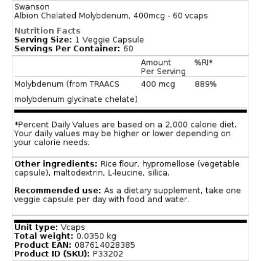 400 mcg - 60 vegetabilske kapsler