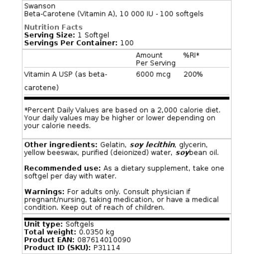 10.000 IE - 100 softgels