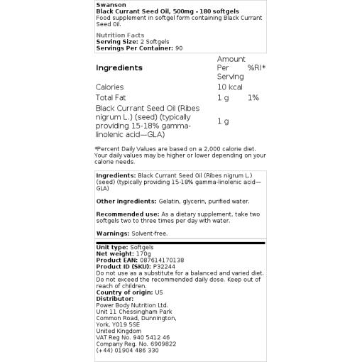 500 mg - 180 softgels