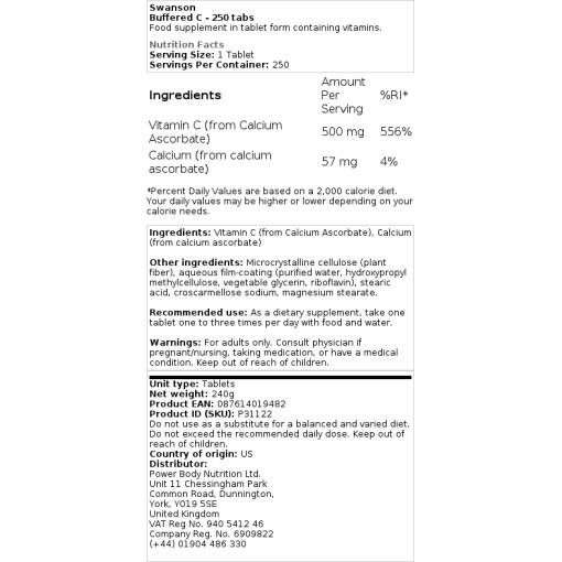 500 mg - 250 tabletter