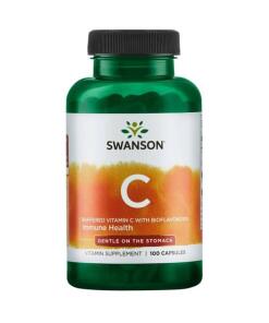 Bufferet C-vitamin med bioflavonoider - 100 kapsler