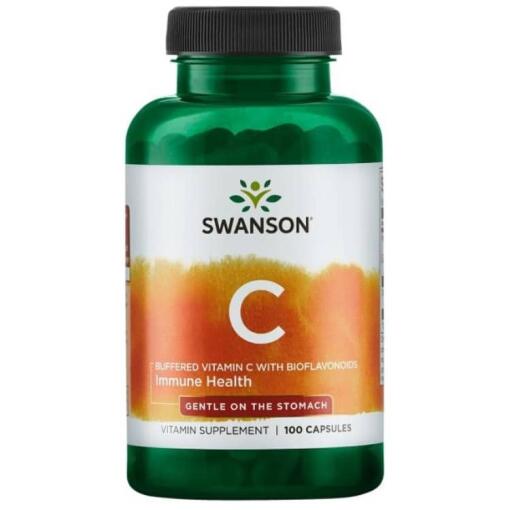 Bufferet C-vitamin med bioflavonoider - 100 kapsler