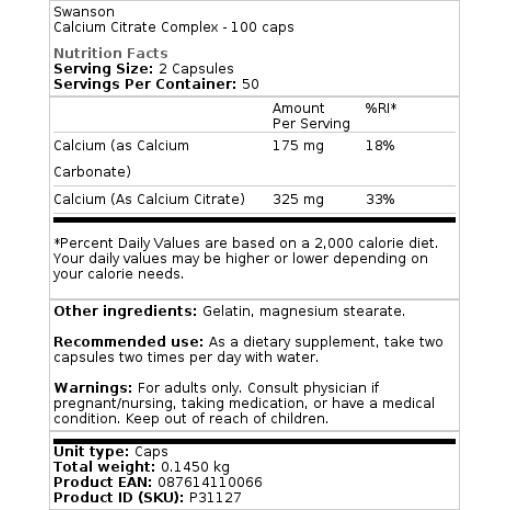250 mg - 100 kapsler
