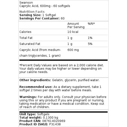 600 mg - 60 bløde kapsler