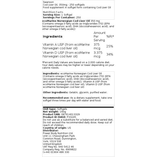 350 mg - 250 bløde kapsler