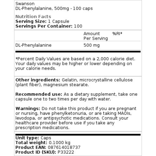 500 mg - 100 kapsler