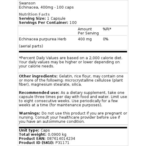 400 mg - 100 kapsler